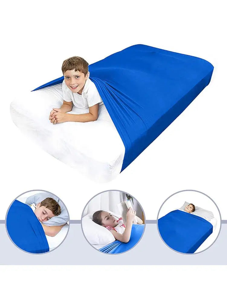 S/M/L Sensory Bed Sheet Hammock – Compression Blanket to Relieve Stress & Aid Sleep