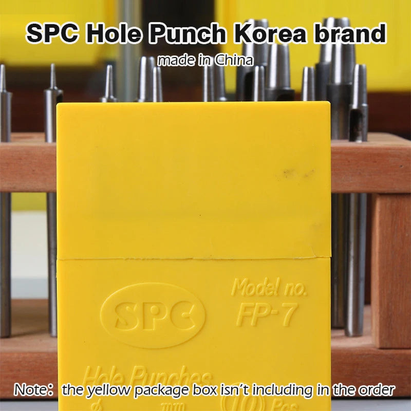WUTA 6 Pcs Set SPC Round Hole Hollow Punch Set Sharp Steel