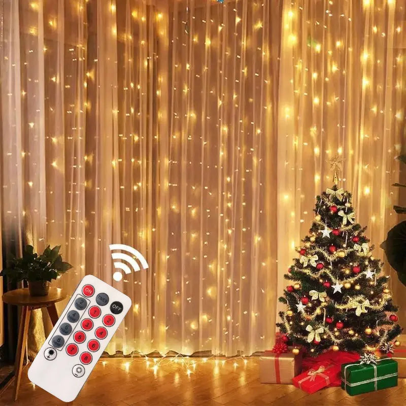 Curtain String Light – USB Plug, 8 Modes for Party, Wedding & Holiday Decor