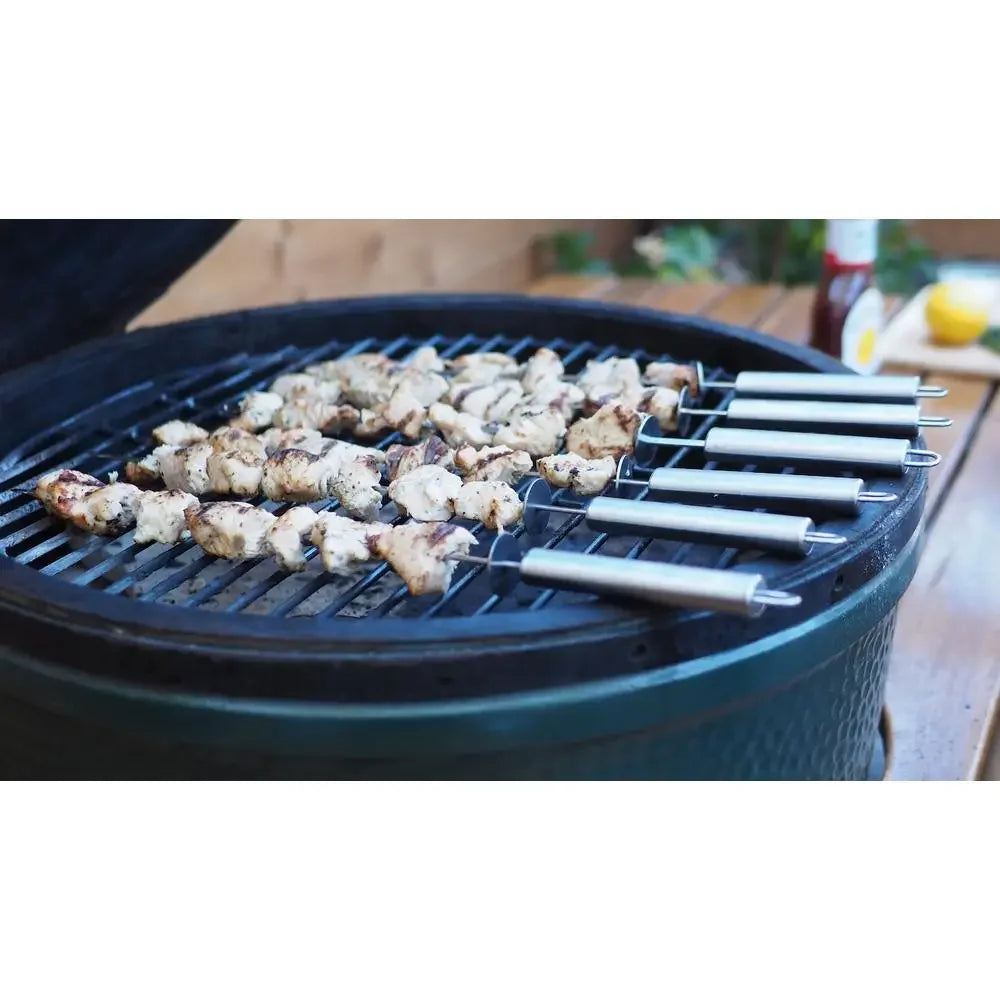 24-Pack Stainless Steel BBQ Skewers – Durable, High-Quality Grilling Accessories