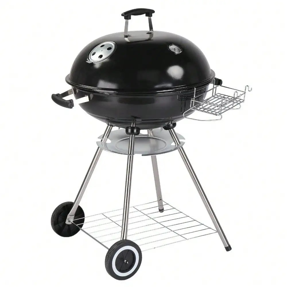 Charcoal Grill 28" Barrel BBQ Smoker Barbecue Patio Backyard Outdoor Grill Oven