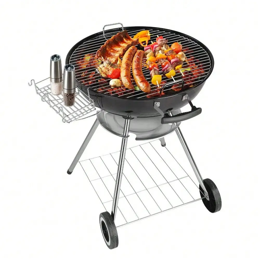 Charcoal Grill 28" Barrel BBQ Smoker Barbecue Patio Backyard Outdoor Grill Oven
