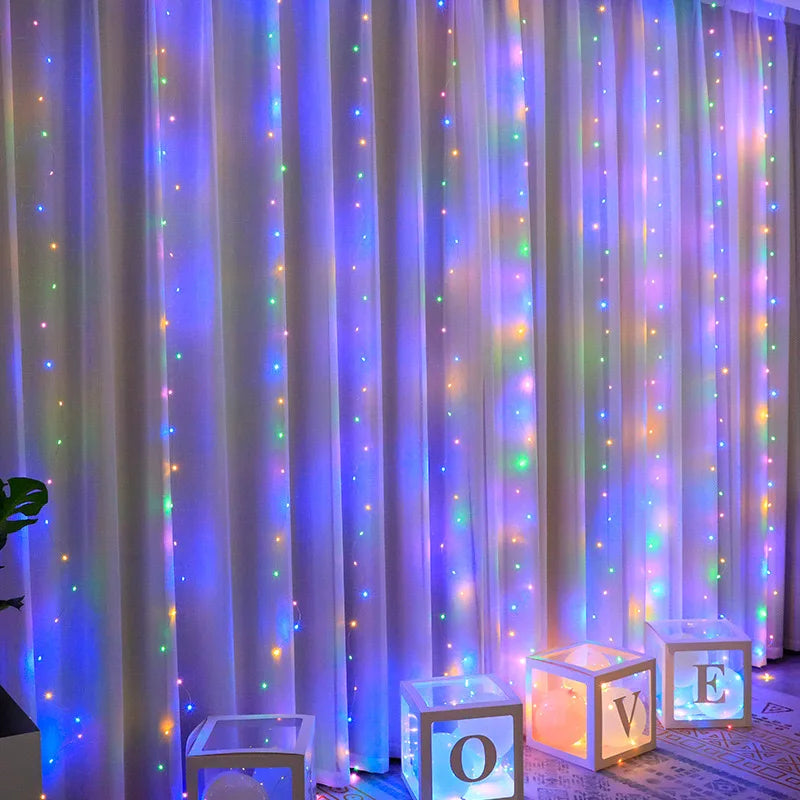 Curtain String Light – USB Plug, 8 Modes for Party, Wedding & Holiday Decor