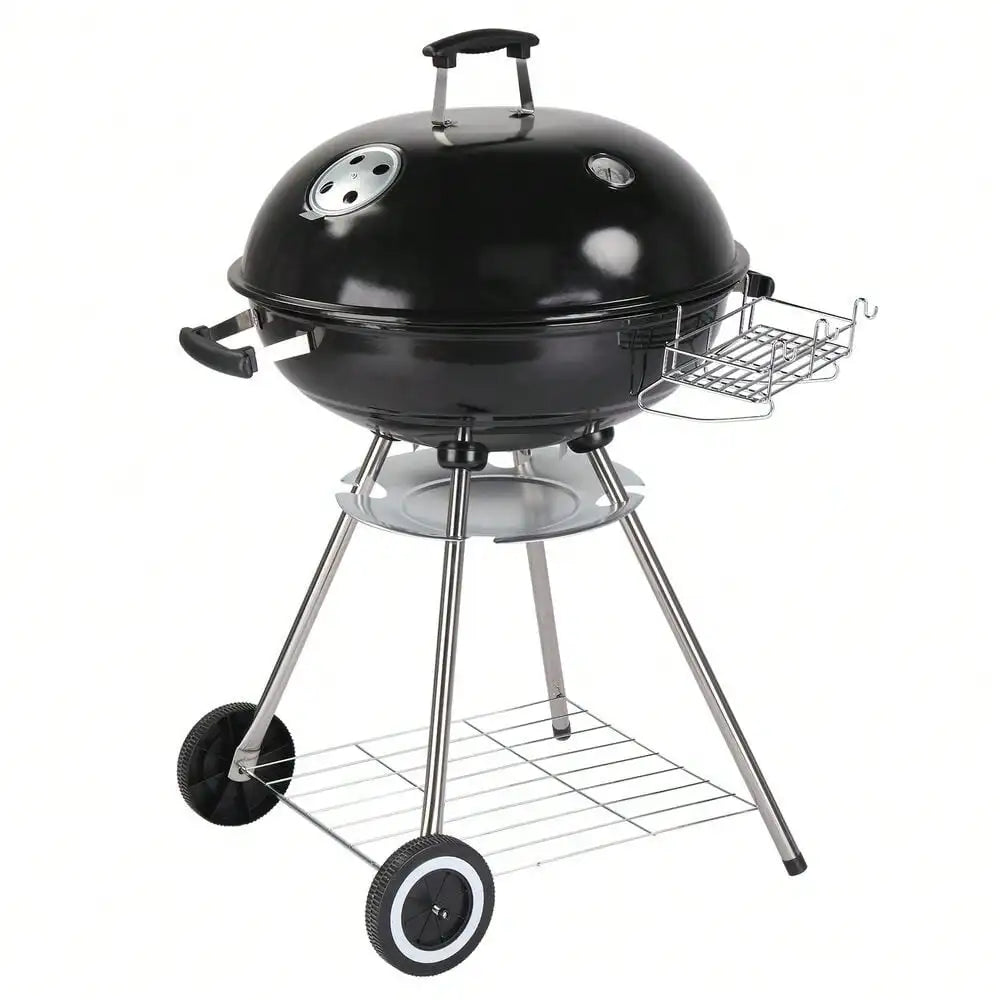 Charcoal Grill 28" Barrel BBQ Smoker Barbecue Patio Backyard Outdoor Grill Oven