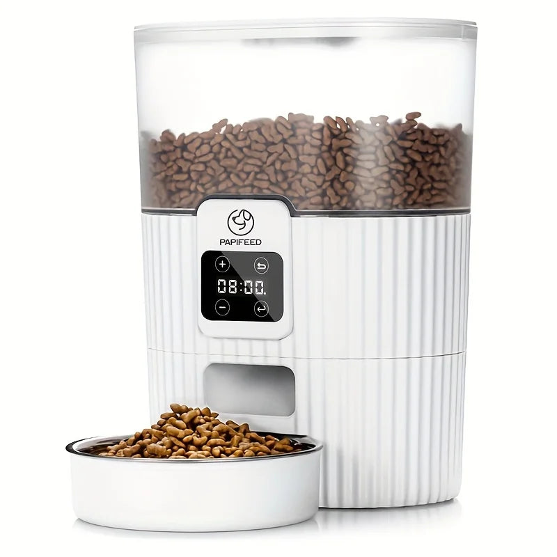 PAPIFEED Automatic Cat & Dog Feeder, WiFi Remote Smart Pet Food Dispenser