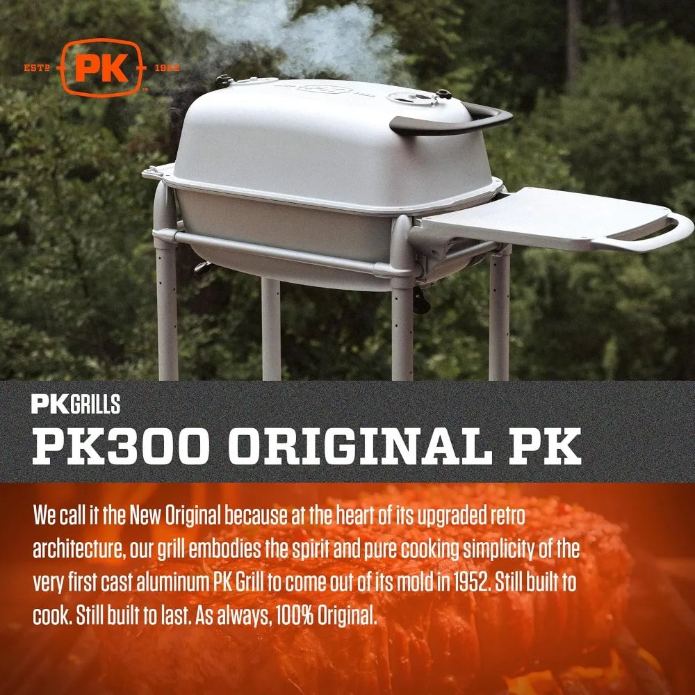 Portable Charcoal BBQ Grill & Smoker – Aluminum Outdoor Cooking for Camping & Backyard