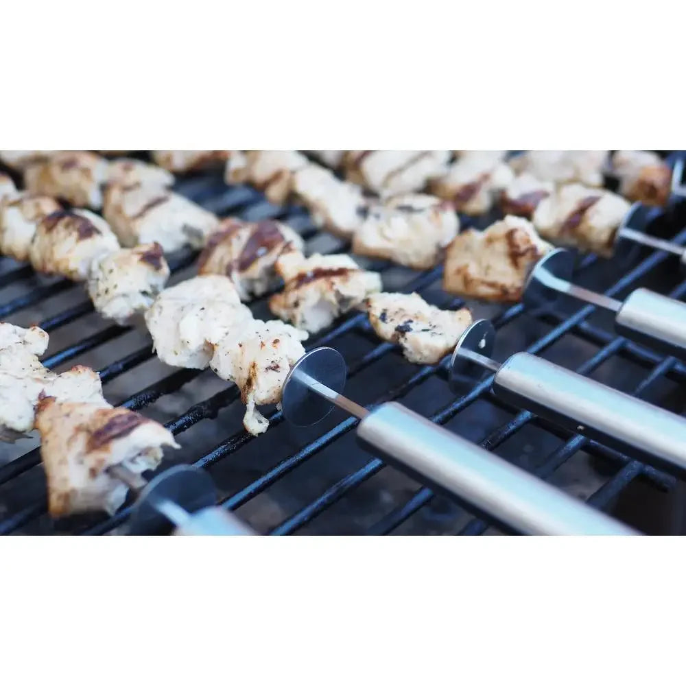 24-Pack Stainless Steel BBQ Skewers – Durable, High-Quality Grilling Accessories