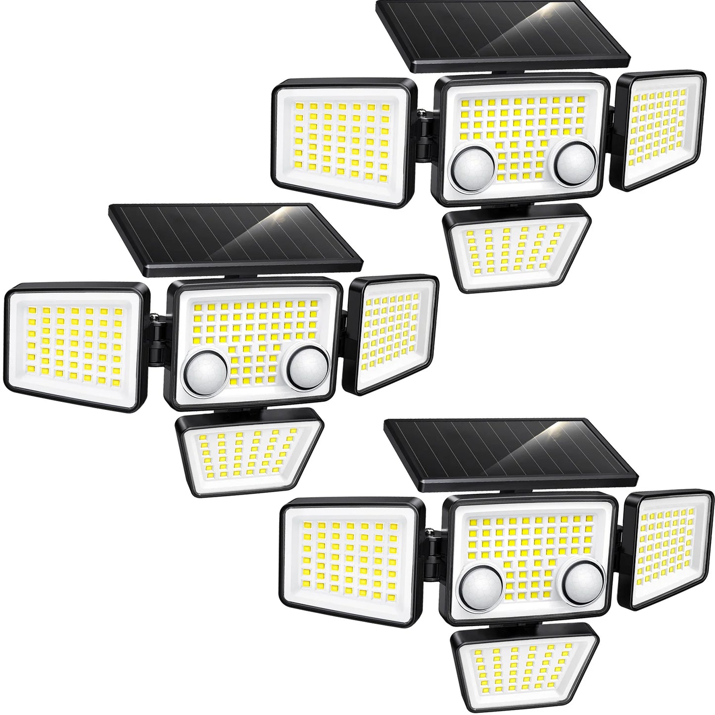 Solar Motion Sensor Lights – 3000LM 188 LED Flood Security Lights for Outdoors