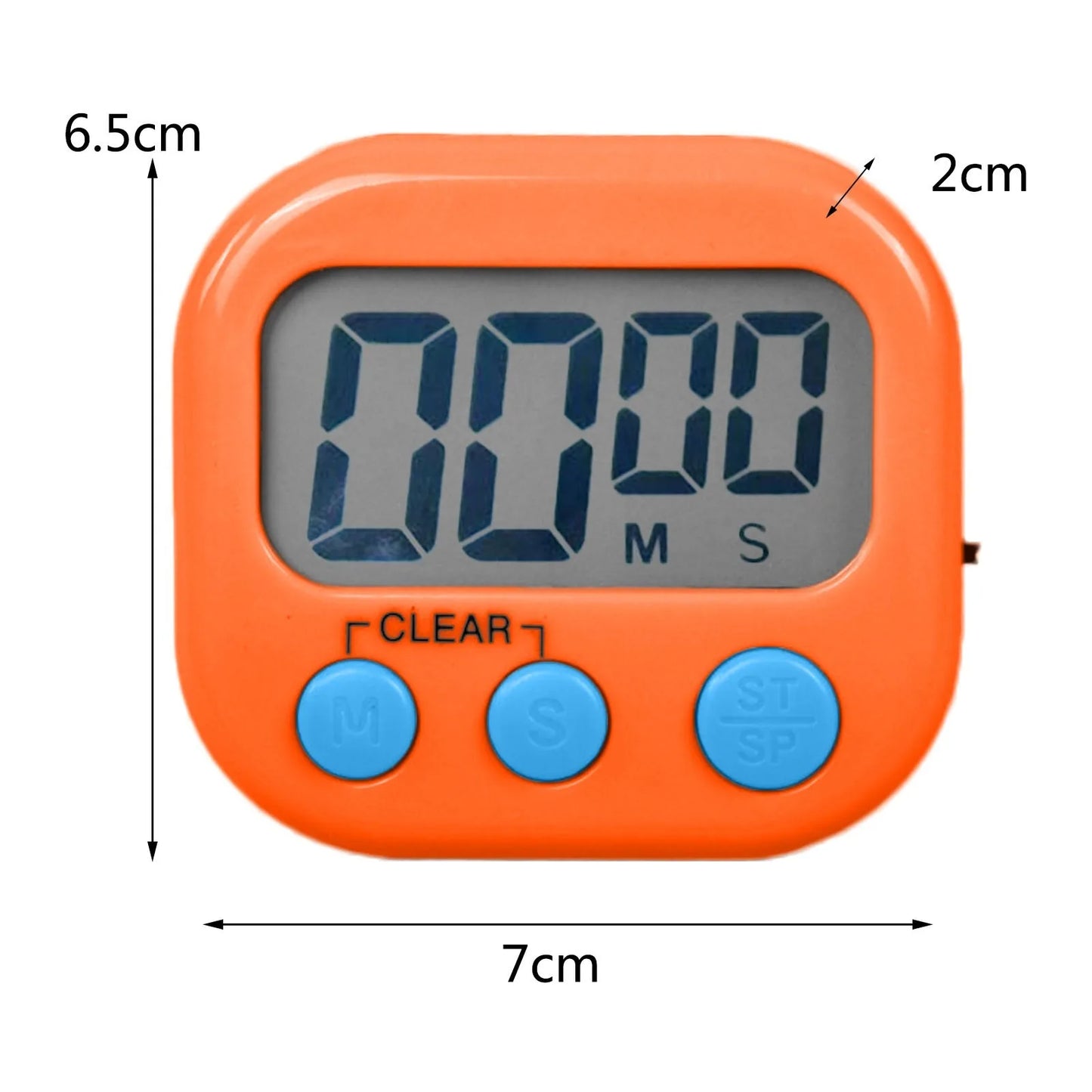 Digital Kitchen Timer Countdown Clock for Cooking, Study, Kids, and Classroom