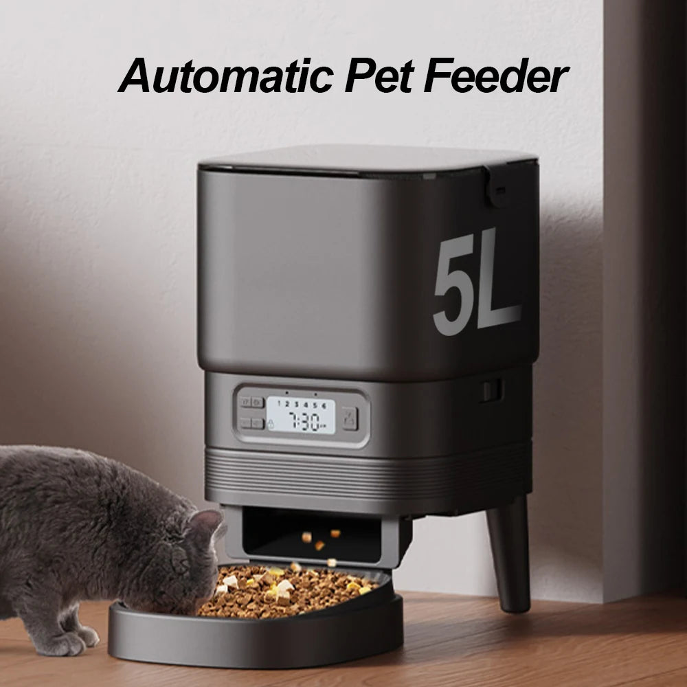 Furpipi Automatic Cat Feeder, Smart Control Pet Food Dispenser for Cats & Dogs