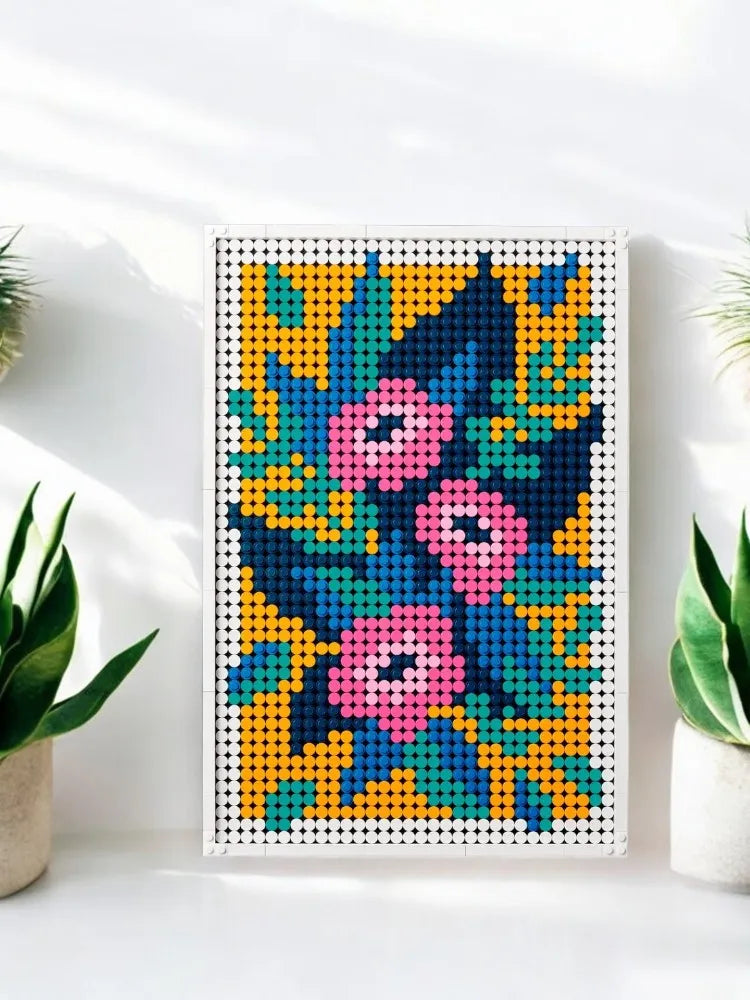 LEGO 31207 Flower Art 3-in-1 Wall Decor Set – Great Gift for Adults
