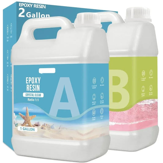 Crystal Clear Epoxy Resin Kit - No Yellowing, Bubble-Free for Art & Jewelry